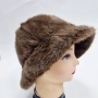 Пухкава дамска зимна шапка стилен клош модел, снимка 8