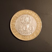 200 ескудо 1998 Португалия , снимка 1 - Нумизматика и бонистика - 43161959