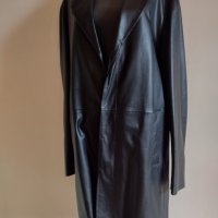 Мъжко елегантно кожено палто / дълго сако Kenzo Homme, снимка 1 - Якета - 34870823