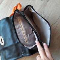 Чанта оранжево и черно, снимка 2 - Чанти - 28472460