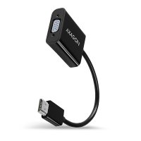 Преходник Адаптер от HDMI към VGA + 3.5mm Стерео Жак Axagon RVH-VGAN Adapter HDMI-M to VGA-F, снимка 1 - Кабели и адаптери - 36938768