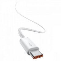 Кабел USB Type C - Type C M/M 2m 100W Baseus CALD000302 Бяла оплетка Cable USB Type-C to Type-C, снимка 3 - USB кабели - 38557593
