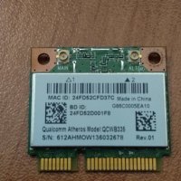 Atheros QCWB335 WiFi Wireless + Bluetooth 4.0 mini PCI-E Card, снимка 1 - Части за лаптопи - 43194464