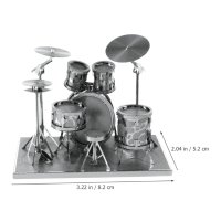 Метален пъзел барабани-музикални ударни инструменти 3D - Направи си сам, снимка 5 - Пъзели - 40798418