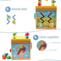 Детски дървен куб, снимка 11 - Образователни игри - 40702445