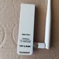 TP-LINK TL-WN722N 150Mbps High-Gain Wireless USB2.0 Adapter V1.0, снимка 2 - Мрежови адаптери - 44126907