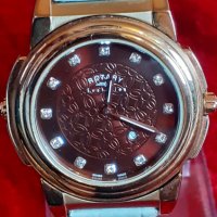 Луксозен часовник с 2 лица и камъни сваровски - Лимитирана серия!, снимка 2 - Дамски - 43437270