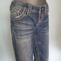 Дизайнерски дънки Silver jeans by "Aiko"® / широки крачоли, снимка 4 - Дънки - 28855006