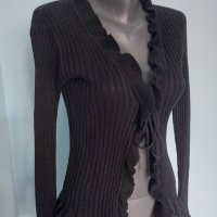 Памучна Винтидж жилетка модел топ "H & M" (Hennens & Mauriz) / голям размер , снимка 1 - Блузи с дълъг ръкав и пуловери - 34734242