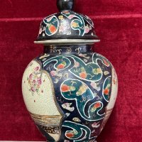 Японска порцеланова лампа , снимка 3 - Настолни лампи - 44129480