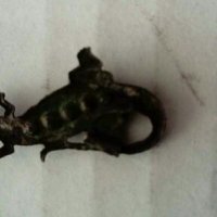 Стара брошка Саламандър , снимка 3 - Антикварни и старинни предмети - 28736936