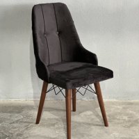 Трапезен стол  цвят - черен , снимка 2 - Столове - 40144355