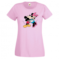 Дамска тениска Mickey & Minnie ,Мини Маус,Микки Маус.Подарък,Изненада,, снимка 4 - Тениски - 36526185