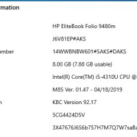 HP EliteBook folio 9480m, снимка 2 - Лаптопи за работа - 43661789