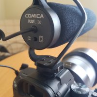 Атмосферен микрофон за DSLR и телефон COMICA НОВ, снимка 2 - Микрофони - 40075717