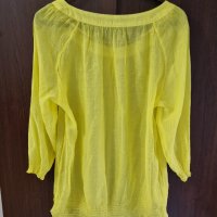 Красива жълта блуза, снимка 2 - Блузи с дълъг ръкав и пуловери - 37888604