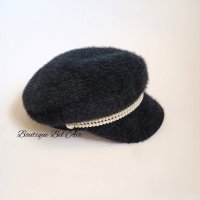 Дамски каскет с перли, шапка, снимка 5 - Шапки - 38114884