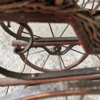 Страхотна детска количка от ратан, дърво и желязо , снимка 14 - Антикварни и старинни предмети - 32961551