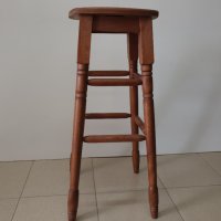 Наличен или по поръчка: Бар стол с дървена седалка бук, снимка 2 - Столове - 22338112