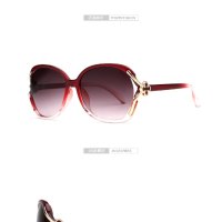 Дамски слънчеви очила с овални стъкла и декорация на рамката, снимка 3 - Слънчеви и диоптрични очила - 42992414