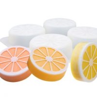 4 бр резен лимон портокал дълбок силиконов молд форма калъп фондан шоколад гипс смола сапун свещ , снимка 2 - Форми - 37957083