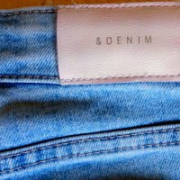 Детски дънки Denim с бродерия и дължина 64см за ръст 104см, снимка 6 - Детски панталони и дънки - 28657174