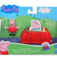 Оригинална фигурка Peppa Pig с малка червена кола / Hasbro, снимка 2 - Фигурки - 43180160