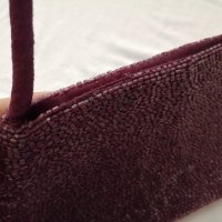 Accessorize малка дамска чанта с мъниста във виолетов цвят - със забележки, снимка 11 - Чанти - 43946030