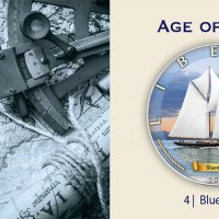 Сребърна монета Американски орел 1 oz Age of Sails Кораб Bluenose II, снимка 2 - Нумизматика и бонистика - 33261898