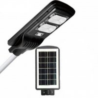 Соларна лампа 400W с pir датчик за движение, IP65 + дистанционно, снимка 1 - Друга електроника - 26466742