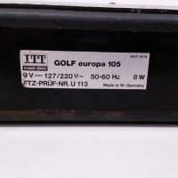 Радио ITT Golf europa 105 1, снимка 7 - Радиокасетофони, транзистори - 27200102