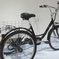 Електрически Хибриден Триколесен Велосипед за възрастни и юноши, снимка 3 - Велосипеди - 38975524
