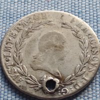 Сребърна монета 20 кройцера 1811г. Франц втори Виена Австрия 14957, снимка 2 - Нумизматика и бонистика - 42969154