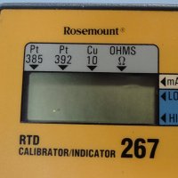 калибратор Rosemount calibrator RTD 267, снимка 3 - Резервни части за машини - 33340119