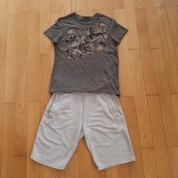 H&M,Sisley блузки,къс панталон и суитшърт за 12 г. момче, снимка 4 - Детски комплекти - 28132074