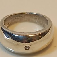 Сребърен пръстен с камък, снимка 7 - Пръстени - 39075098