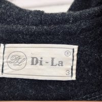 🇮🇹 Италианско дълго дизайнерско палто-жилетка  DI-LA, снимка 6 - Палта, манта - 28324840