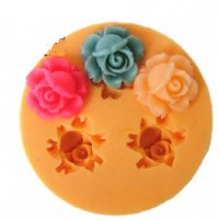 3 бр мини розичка силиконов молд форма фондан декор торта бисквитки мъфини , снимка 1 - Форми - 32945641