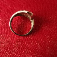 Дамски златен пръстен 14к 3.16 гр. 18мм, снимка 3 - Пръстени - 43369161