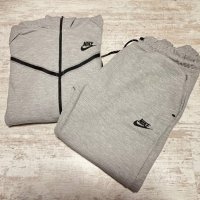 Нов мъжки сив екип Nike Tech Fleece, снимка 5 - Спортни дрехи, екипи - 43759670