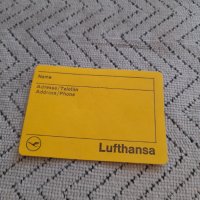 Стар стикер,етикет за багаж Lufthansa #2, снимка 1 - Колекции - 43897680