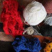 Прежда различни цветове неизползвана и куки за плетене, снимка 10 - Други - 30841405