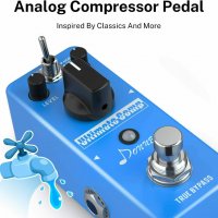 Donner Ultimate Comp Compressor Pedal - КОМПРЕСОР педал за ел китара - ЧИСТО НОВ, снимка 1 - Китари - 37719003