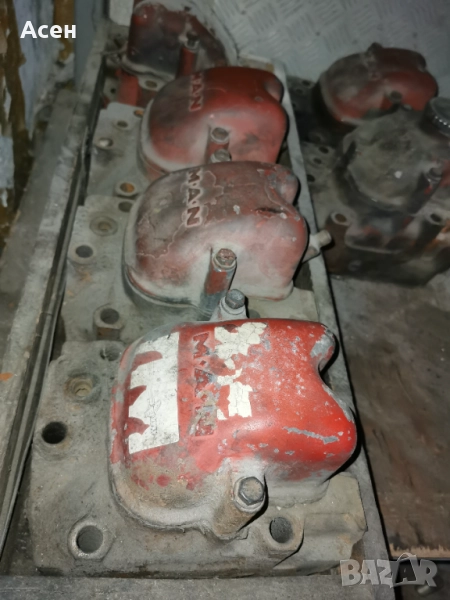 Ман D2866 TOH Глави, дюзи, колектор, бутала, колянов вал, съединител, маховик.. , снимка 1