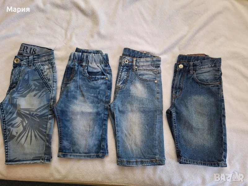 Дънкови къси панталони 6-8 г. - 32 лв, снимка 1