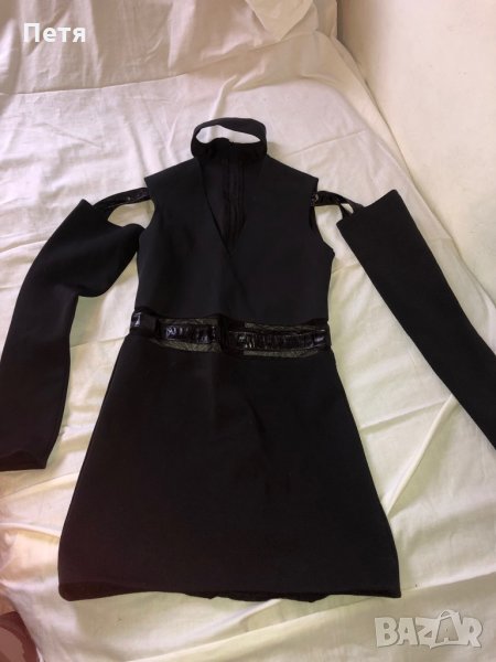 Екстравагантна черна туника, снимка 1