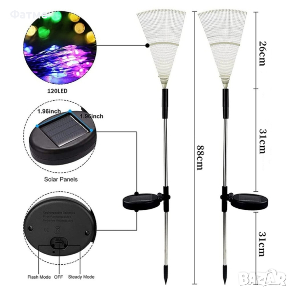 Соларно Градинско осветление , снимка 1