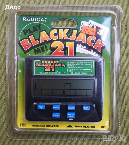 Radica Blackjack 21 електронна игра Блекджек, снимка 1