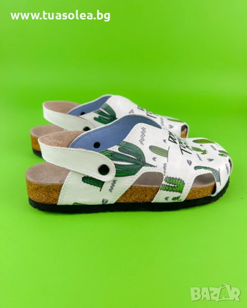 🥁 Намаление - Ортопедични сандали със стелка от естествен велур | Марка Tuasolea, снимка 1