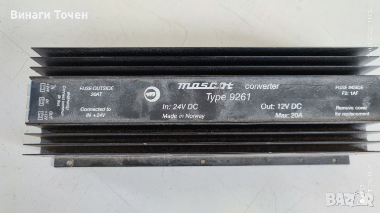 Правотоков конвертор 24v /12v 20A, снимка 1